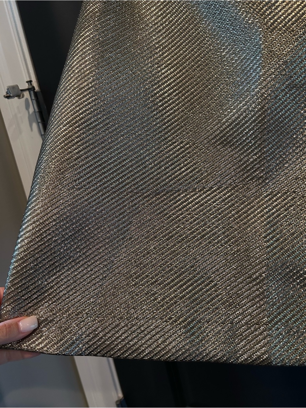 LOFT Metallic Gold Mini Skirt - Picture 4 of 12